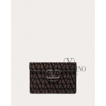 Discount valentino canada locations Loco' Toile Iconographe Pouch for Man in Fondantblack