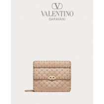 Buy replica Valentino toronto Medium Nappa Rockstud Spike Bag for Woman in Poudre