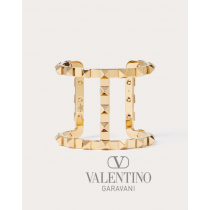 Top quality cheap valentino canada online Metal Rockstud Bracelet for Woman in Gold
