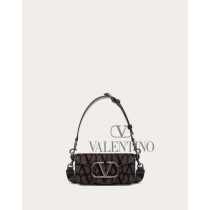 Fake Valentino toronto Mini Locò Toile Iconographe Shoulder Bag for Man in Fondantblack