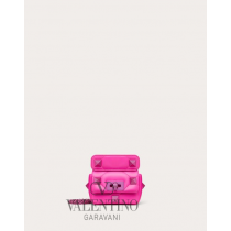 Buy fake valentino canada outlet Mini Roman Stud The Shoulder Bag In Nappa Leather With Chain for Woman in Pink Pp