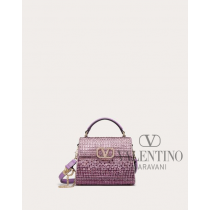 Replica valentino yorkdale toronto Mini Vsling Handbag With Rhinestones for Woman in Amethyst/wisteria