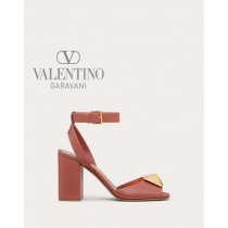 cheap knokcoff valentino canada outlet One Stud Calfskin Sandal 90 Mm / 3.5 In. for Woman in Gingerbread