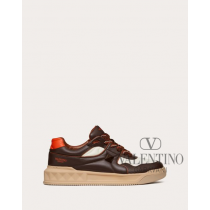replicas valentino canada One Stud Nappa Leather Low-top Sneaker for Man in Fondant/ivory