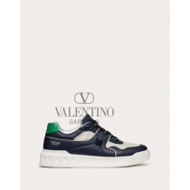 reps valentino canada locations One Stud Nappa Leather Low-top Sneaker for Man in Marine/white