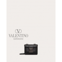 Cheap valentino canada stores One Stud Nappa Micro Bag With Chain for Woman in Black