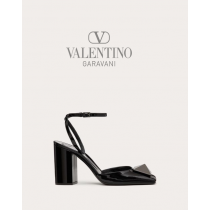 imitation valentino canada stores One Stud Patent Leather Pump With Matching Stud 90 Mm for Woman in Black