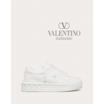 Buy fake valentino canada outlet One Stud Xl Nappa Leather Low-top Sneaker for Man in White