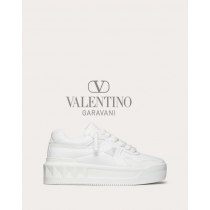 cheap fake valentino canada store One Stud Xl Trainer In Nappa Leather for Woman in White