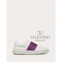 Buy fake valentino canada outlet Open For A Change Sneaker In Bio-based Material for Woman in White/sunset Purple