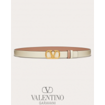 copy valentino canada yorkdale Reversible Vlogo Signature Belt In Glossy Calfskin 20 Mm for Woman in Light Ivory