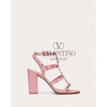 Knock off valentino canada store Rockstud Ankle Strap Sandal 90 Mm for Woman in Candy Rose