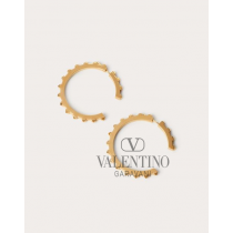 cheap fake valentino canada store Rockstud Metal Earrings for Woman in Gold