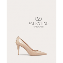 Cheap valentino canada stores Rockstud Patent-leather Pump 90 Mm for Woman in Powder Rose