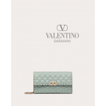Buy fake valentino canada outlet Rockstud Spike Nappa Leather Crossbody Clutch Bag for Woman in Morning Dew