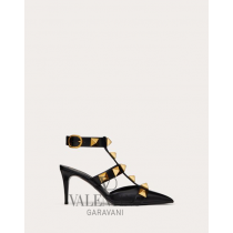 high quality fake valentino canada sale Roman Stud Calfskin Pump 80 Mm for Woman in Black