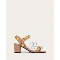 Buy knockoff valentino canada online Roman Stud Calfskin Sandal 60 Mm for Woman in Rose Cannelle