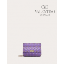 Fake Valentino toronto Small Nappa Rockstud Spike Bag for Woman in Wisteria