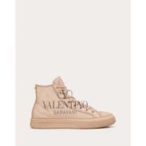 Knock off valentino canada store Totaloop Nylon And Leather High-top Sneaker for Man in Rose Cannelle