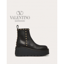 Top quality cheap valentino canada online Uniqueform Calfskin Ankle Boot 85 Mm for Woman in Black