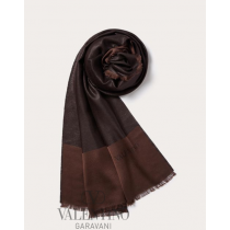 Top quality cheap valentino canada online Lurex Stole In Silk And Cashmere for Woman in Ebony