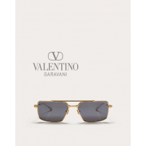 cheap knokcoff valentino canada outlet Vi - Rectangular Metal Frame in Gold/dark Grey