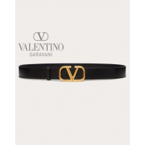 replicas valentino canada Vlogo Signature Belt In Ombré Cowhide for Man in Black