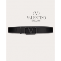 cheap knokcoff valentino canada outlet Vlogo Signature Calfskin Belt for Man in Black