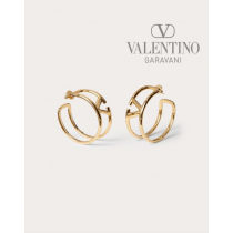 Cheap valentino canada stores Vlogo Signature Metal Earrings for Woman in Gold