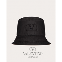 cheap knokcoff valentino canada outlet Vlogo Signature Silk Bucket Hat for Man in Black