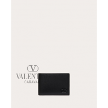 Knock off valentino canada store Vlogo Signature Wallet For Us Dollars for Man in Black