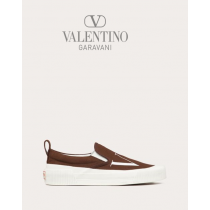 imitation valentino canada stores Vltn Fabric Slip-on Sneaker for Man in Fondant/white