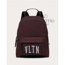 Buy knockoff valentino canada online Vltn Nylon Backpack for Man in Rubin/black