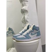 Air Jordan 1 High Luminous Crystal Decoration Blue Grey