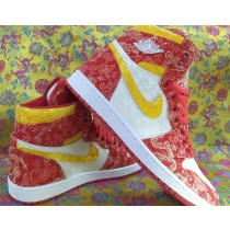 Air Jordan 1 High Crystal Decoration Tiger Dragon Embossed