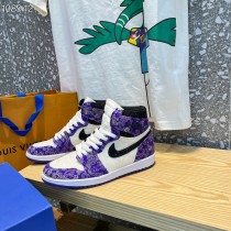 Air Jordan 1 High Crystal Covered Purple Black