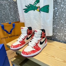 Air Jordan 1 High Unisex Crystal White Orange