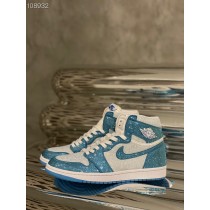 Air Jordan 1 High Crystal Decoration Blue Grey