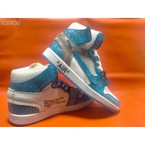 Air Jordan 1 High x Off-white Crystal Covered Blue White