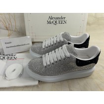 Alexander McQueen Oversized Unisex Sneaker Crystal-embellished White