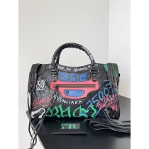Balenciaga City Classic Graffiti Large Bag 38CM Colorful
