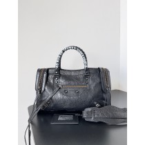 Balenciaga City Classic Graffiti Medium Bag 30CM All Black