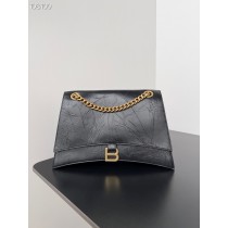 Balenciaga Crush Small Chain Bag 31CM Calfskin Black