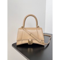 Balenciaga Large Hourglass Handbag 23CM Calfskin Caramel