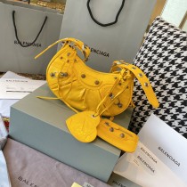 Balenciaga Le Cagole XS Shoulder Bag Yellow