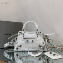 Balenciaga Neo Cagole Small Tote Bag White