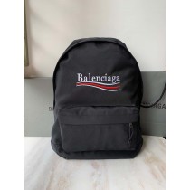Balenciaga Political Campaign Logo Backpack Nylon Black