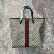 Balenciaga x Gucci Hacker Medium Tote Bag Coffee