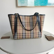 Burberry Horseferry Check Small Canterbury Tote Black