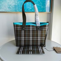 Burberry Medium London Tote Bag Olive Green